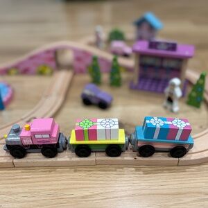 Colorful Wooden Train Set for Kids